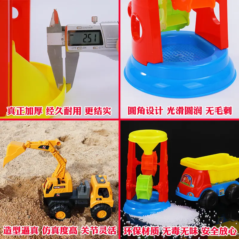 耐摔儿童沙滩玩具车大号工程车推土机挖掘机铲车翻斗卡车男孩宝宝：让宝贝的童年充满无尽乐趣！