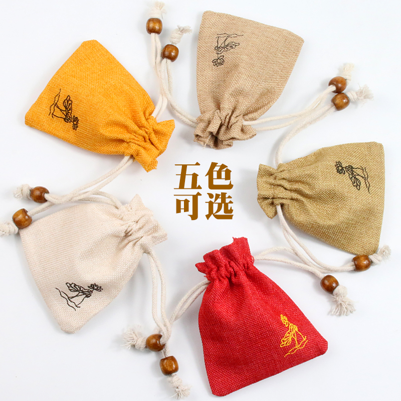 纯棉麻布亚麻袋子：文艺范儿的收纳神器，手串文玩的完美伴侣！✨