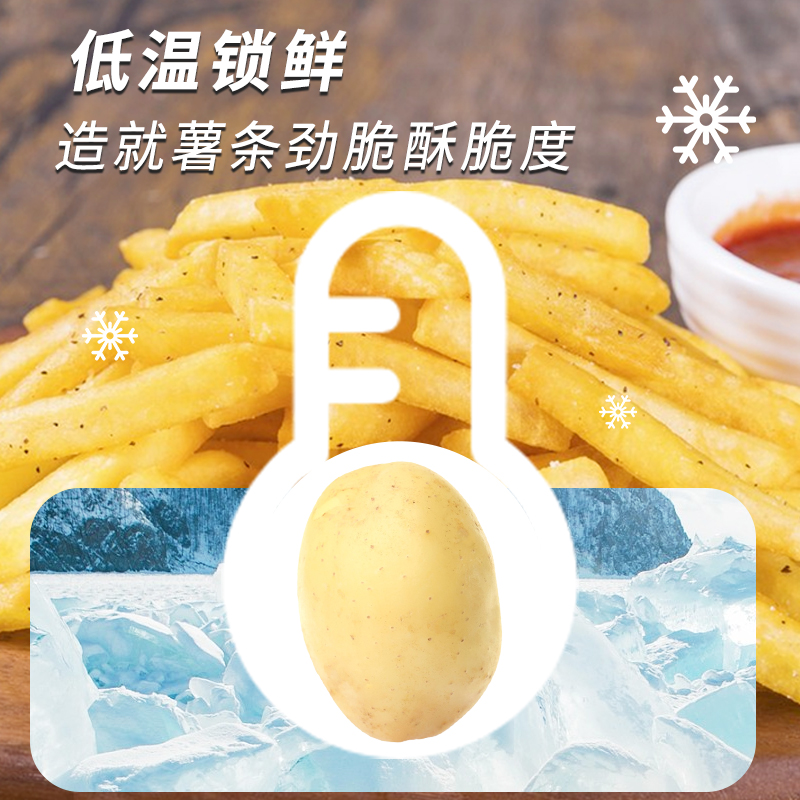 蓝威斯顿薯条：粗细皆宜，美味不打折的空气炸锅半成品冷冻小吃！