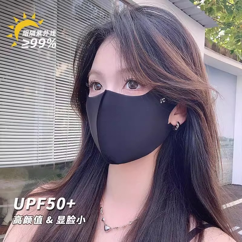 2024新款防晒口罩：女士专属护眼角防紫外线鼻部镂空透气冰丝无痕蝴蝶款，防晒神器大揭秘！