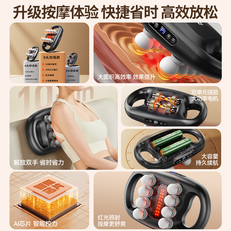 VTT八头筋膜枪：肌肉放松神器，告别酸痛的秘密武器！