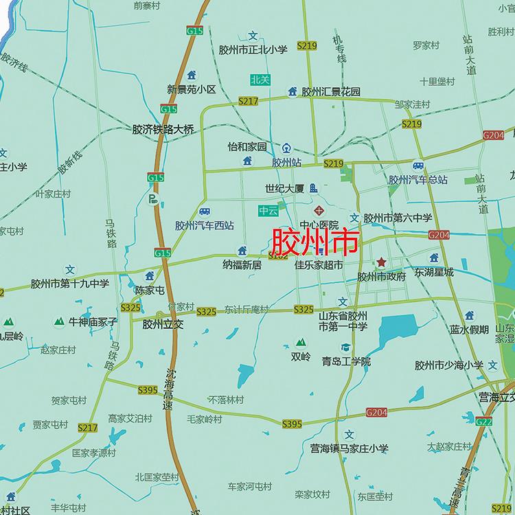 2025新款青岛地图贴图：办公室装饰新宠，超大高清防水墙壁艺术！️