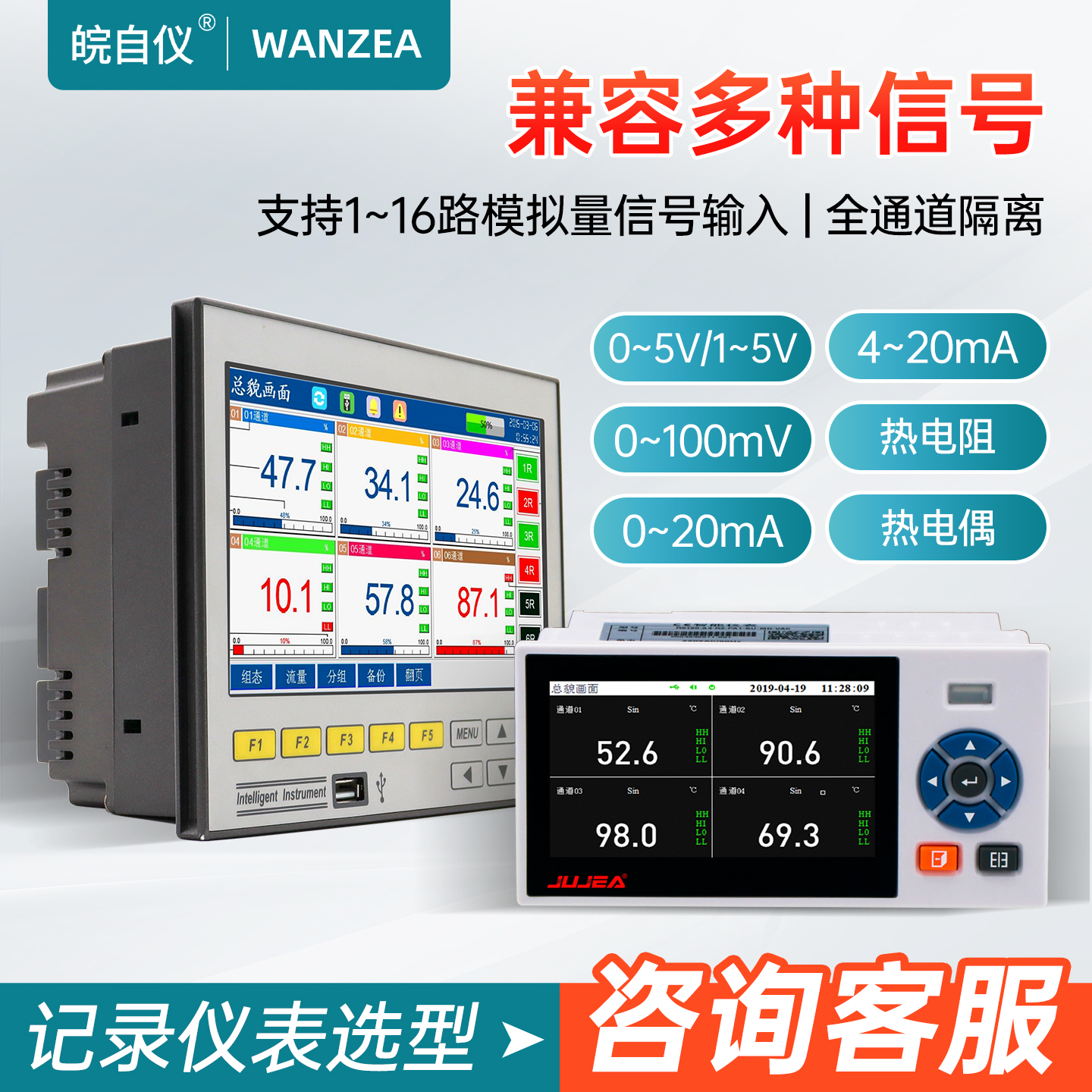 高速0.1秒采样无纸记录仪：实时监测神器，工业控制新伙伴
