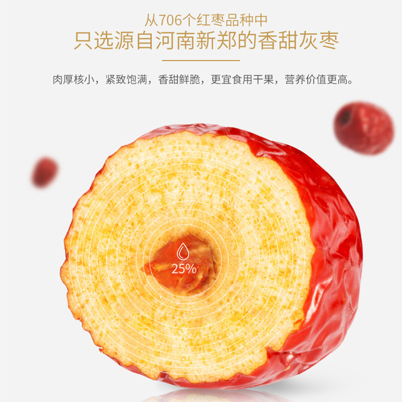 【门店同款】好想你_健康情礼盒：新疆特产大红枣锁鲜灰枣，节日送礼新风尚！