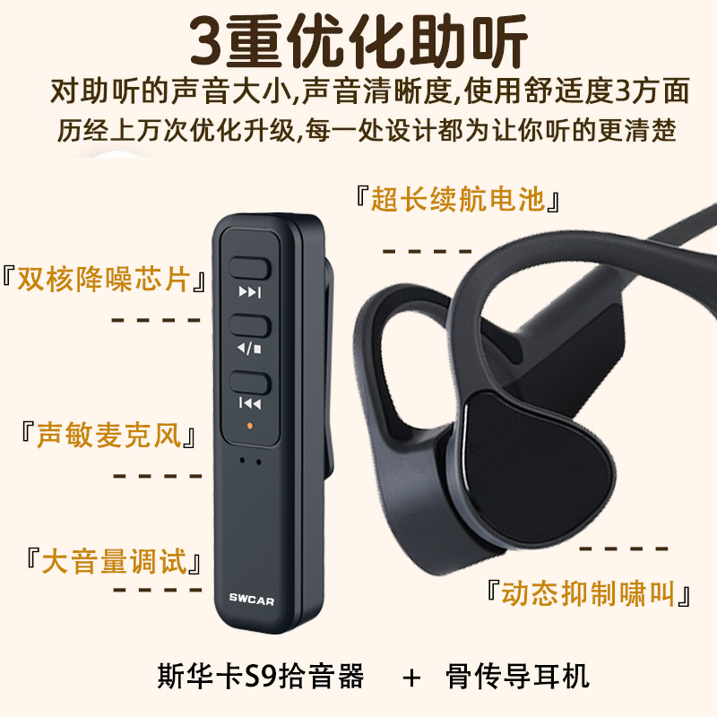 骨传导助听一体机：老人专用正品，不入耳无线蓝牙拾音器真香指南！