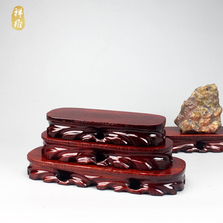 实木底座根雕奇石花瓶底座：自然艺术的完美融合，家居装饰新宠儿