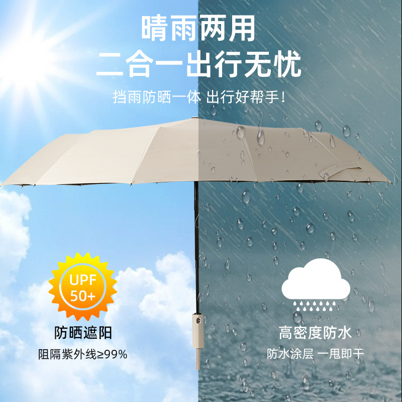 雨享雨伞：自动全24骨晴雨两用伞，定制你的专属防晒神器！