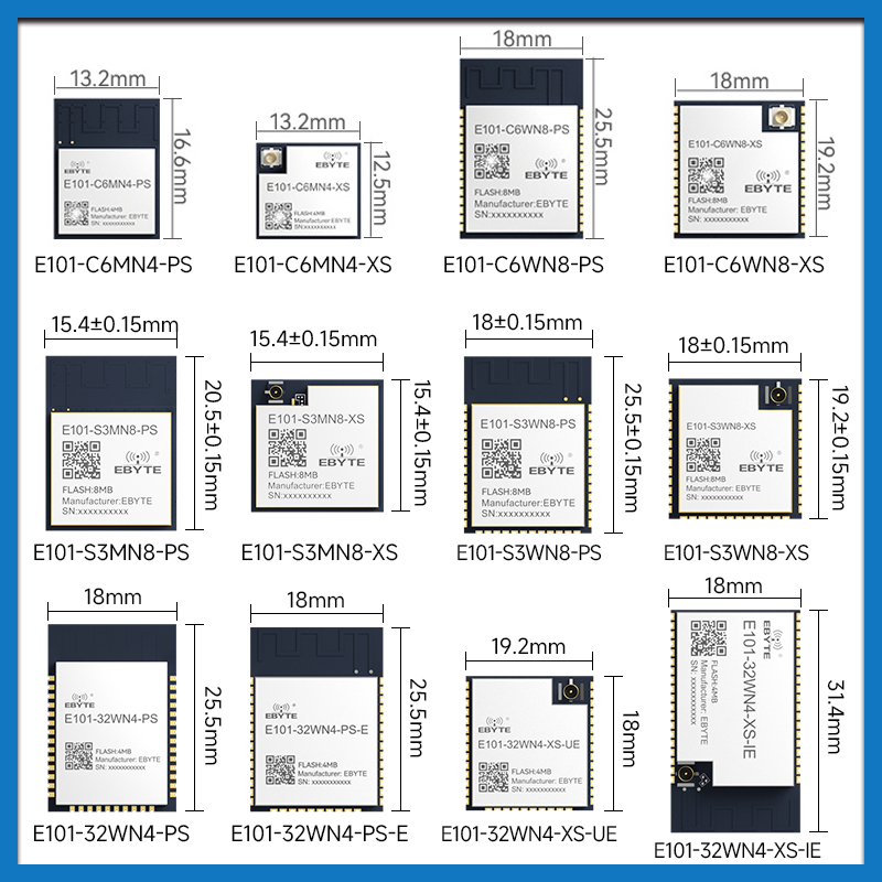 2.4G频段ESP32蓝牙BLE5.0/5.3+WiFi无线模组，开启你的智能硬件新纪元！