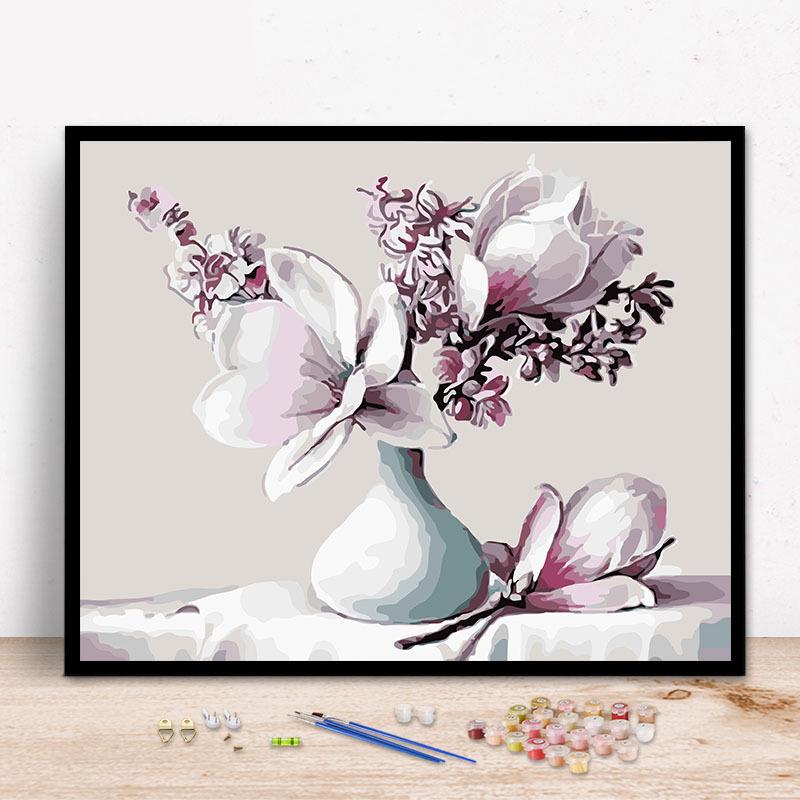 DIY数字油画：玫瑰花墙，打造梦幻花卉风景装饰你的家！