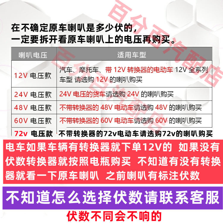 电动车超响防水12V/48V/60V/72V摩托车电瓶车三轮车四轮车蜗牛喇叭，如何选择才是王道？