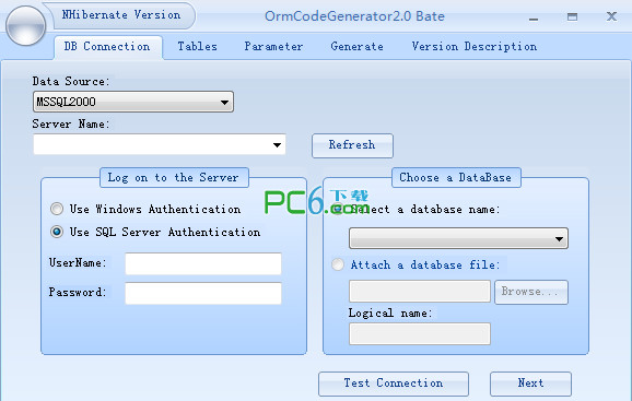 Nhibernate代码生成器(ORMCodeGenerator)2.0绿色版
