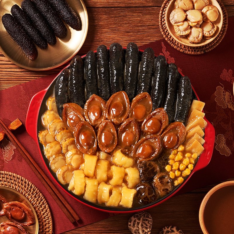 陶陶居食全食美盆菜十参十鲍2kg佛跳墙预制菜：年夜饭的豪华盛宴，一键解锁家宴新高度！