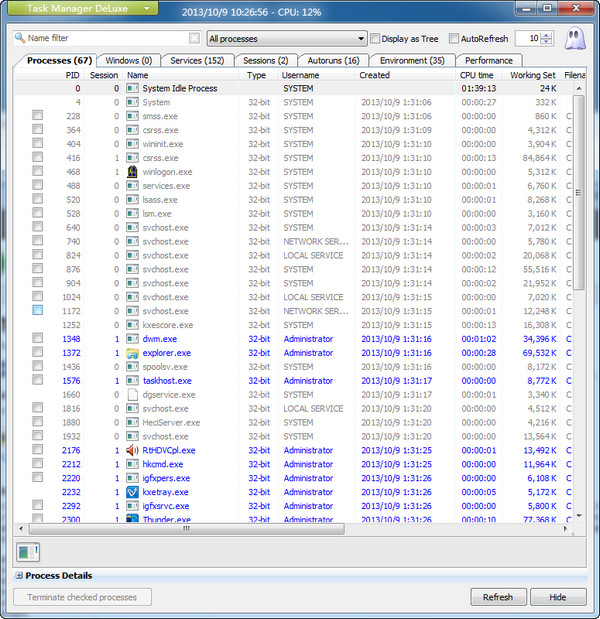 Task Manager DeLuxe(高级多功能任务管理器)v1.8.3绿色版