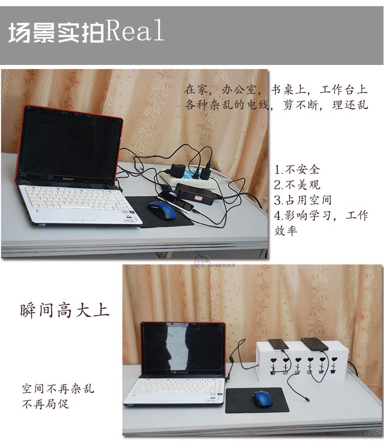 办公室神器！桌面翻盖插座真香预警！隐藏式设计太绝了！