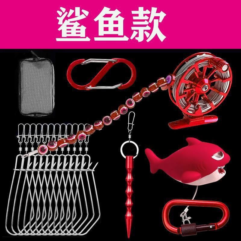 控鱼绳新款活鱼扣加强版2024轮式便携式鱼锁，钓鱼达人的必备神器！