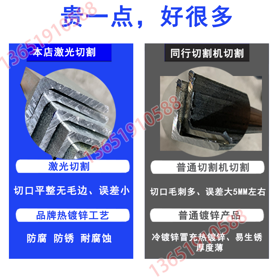国标镀锌角铁角钢批发：如何挑选3号、4号、5号L型钢，揭秘热镀锌三角铁的秘密！