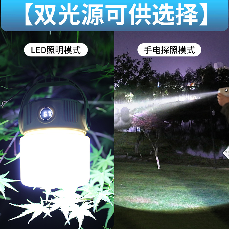 超亮露营灯，点亮你的夜！超长续航，野营必备神器！