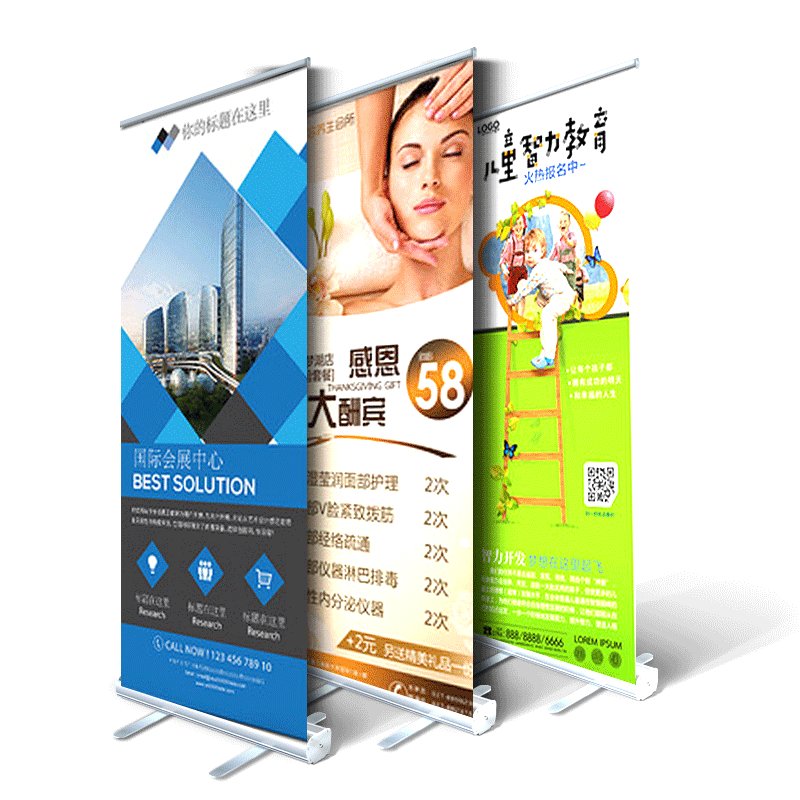 吉林长春易拉宝塑钢铝合金120x200/80x200PVC画面海报架子展示架：营销神器，如何选择才是王道？