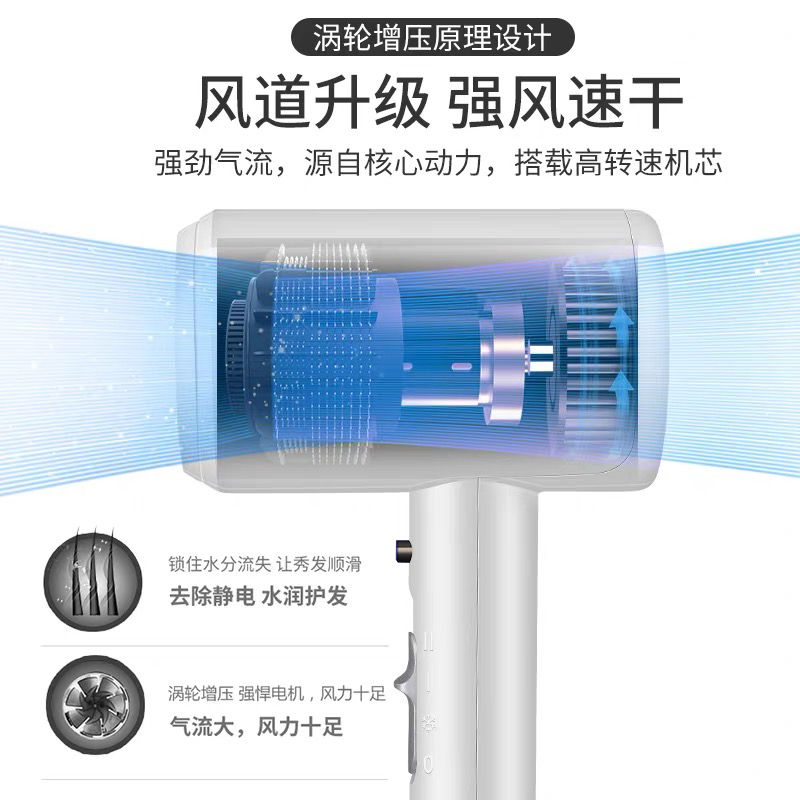 酒店吹风机壁挂式家用：宾馆专用速干大风力免打孔神器！