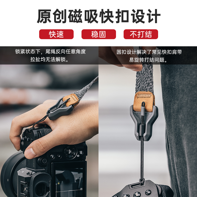 FALCAM相机腕带：解锁摄影新姿势，索尼A7M4/佳能R6/尼康/富士相机的最佳伴侣！