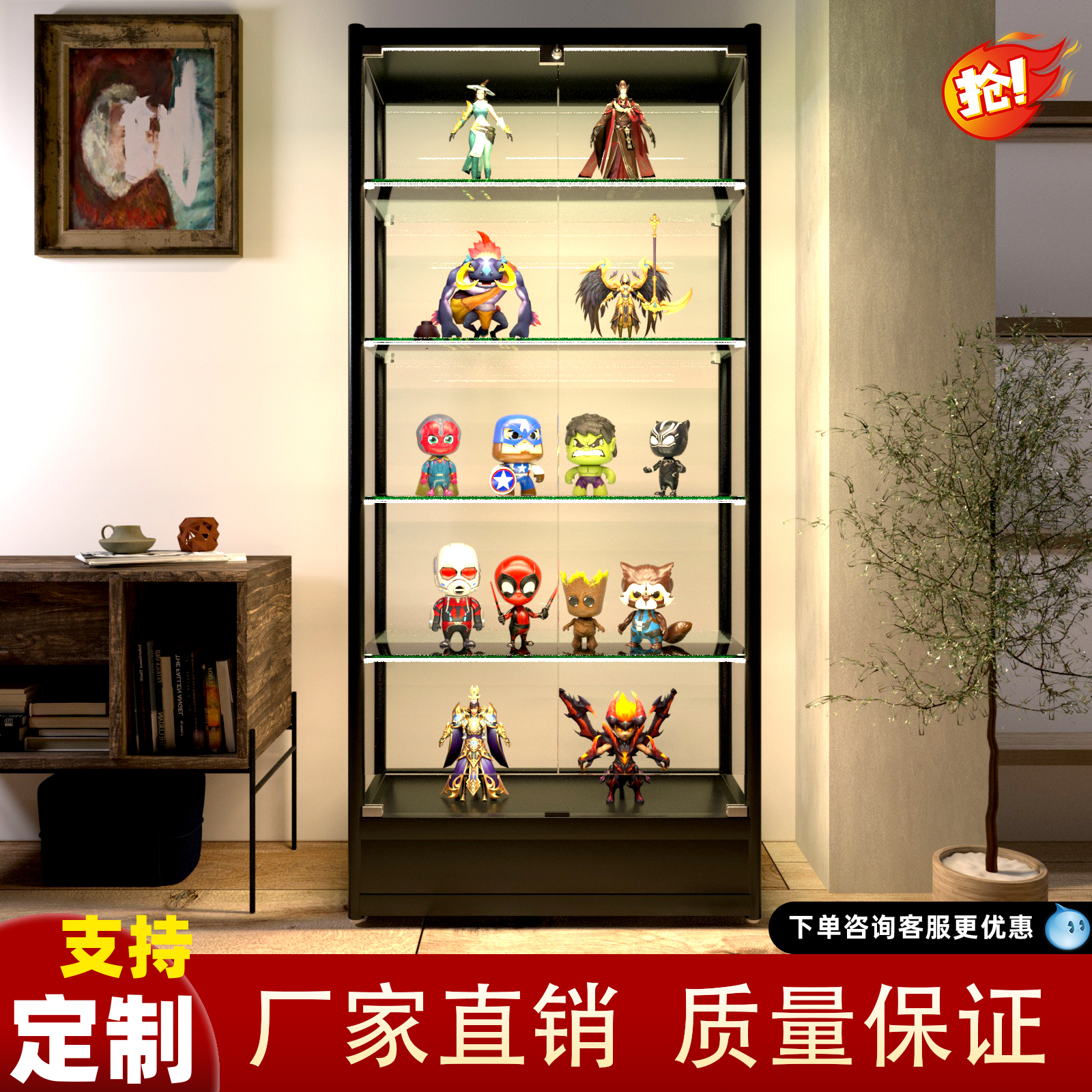全透明头盔收纳柜：机车手的梦幻装备展示盒，家用手办柜新潮流！