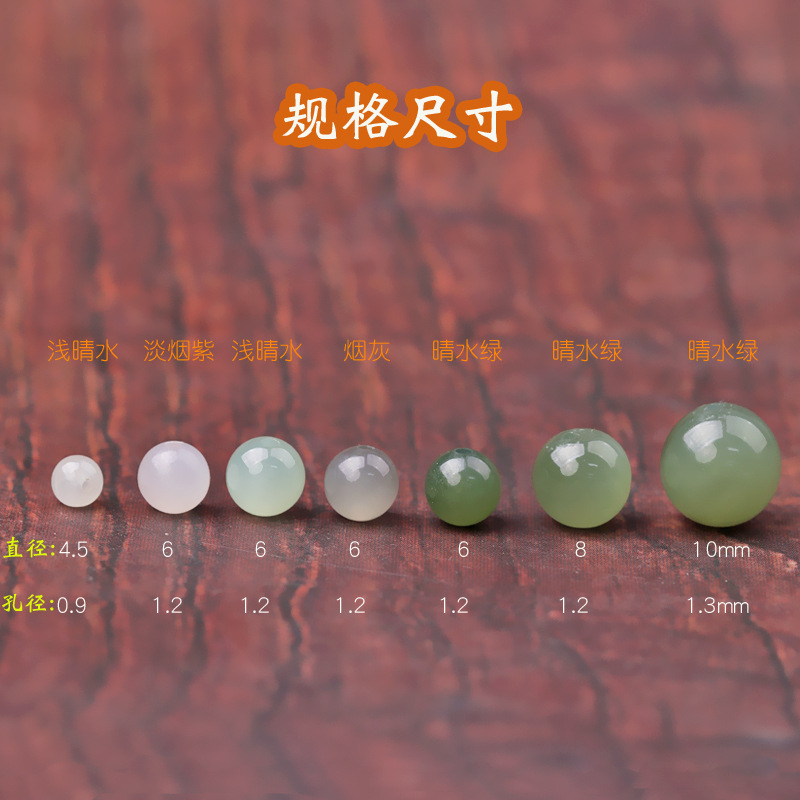 天然和田玉青海料浅色仿晴水圆珠：打造独一无二的手链项链手串