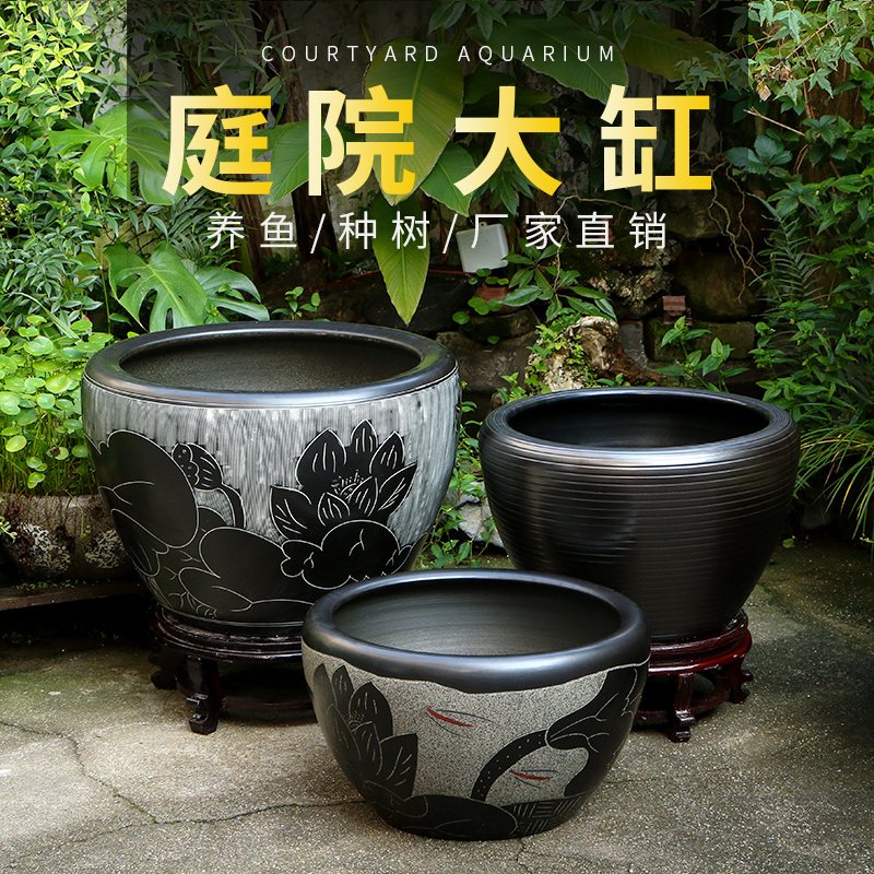 复古风潮来袭！陶瓷缸古法鱼缸，客厅阳台的美学新宠✨