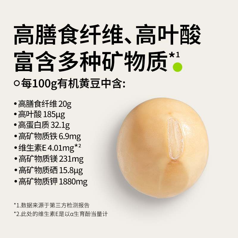 田喜粮鲜有机黄豆：营养爆棚，喝出好气色！