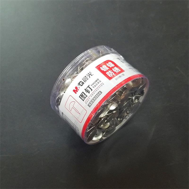 晨光图钉金属镀镍防锈ABS92604：办公家居必备，告别繁琐粘贴！