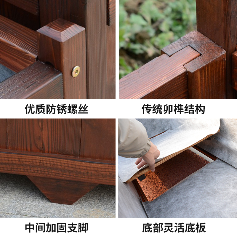 户外花箱组合：让绿色自由流动，定制你的专属花园空间！