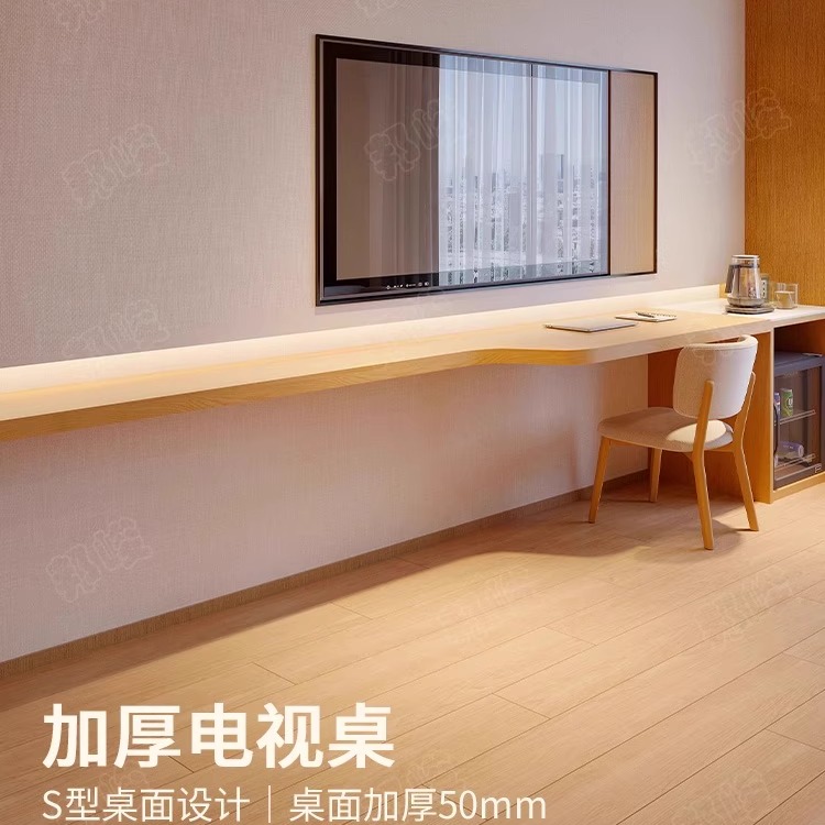 酒店级家居必备！全季定制柜悬浮置物架，民宿客房的完美搭配