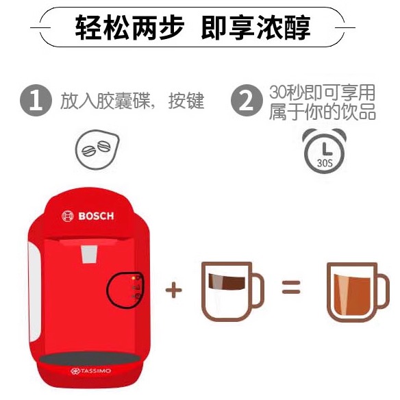 德国进口BOCSH博世Tassimo胶囊咖啡：解锁拿铁、卡布奇诺、美式与意式浓缩的咖啡艺术