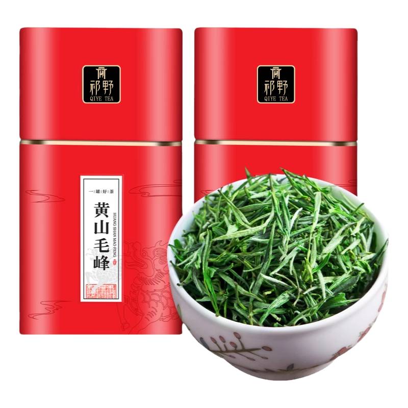 祁野黄山毛峰2025新茶春茶：高山明前绿茶特级，安徽浓香茶叶，自己喝的享受！