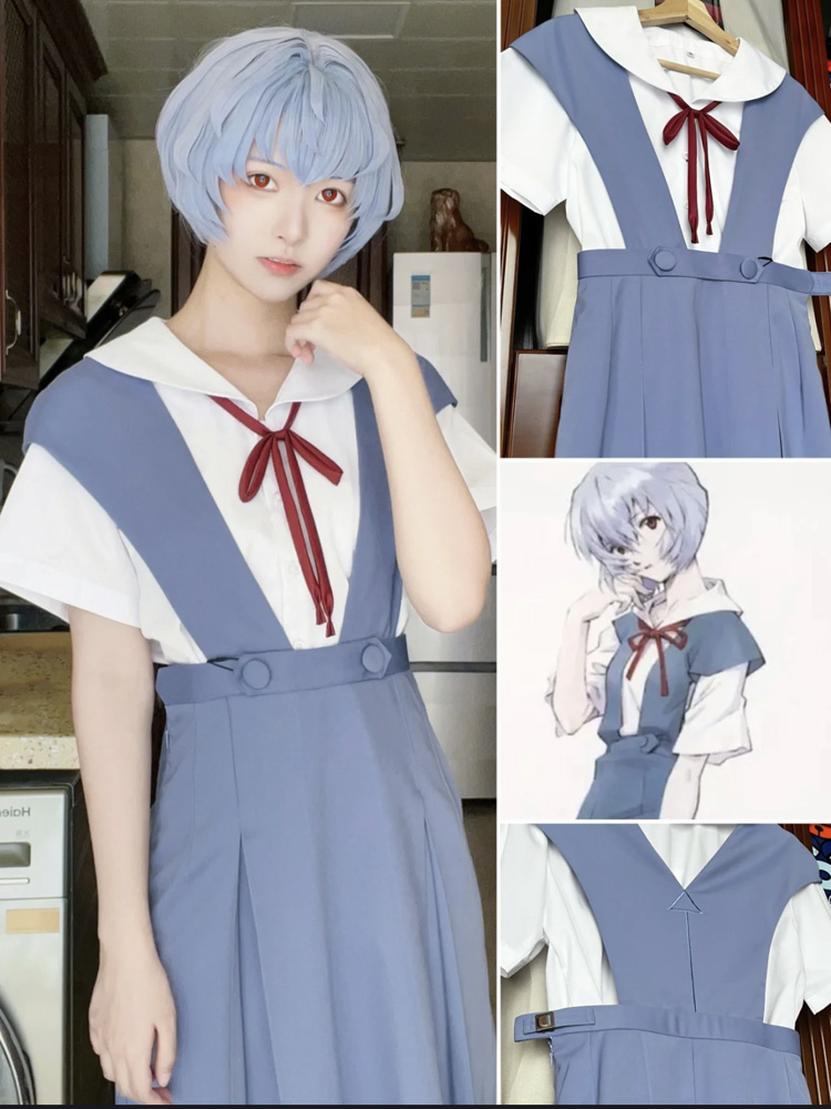 现货EVA同款校服明日香绫波丽三色可选 cosplay动漫服，让你一秒入戏！