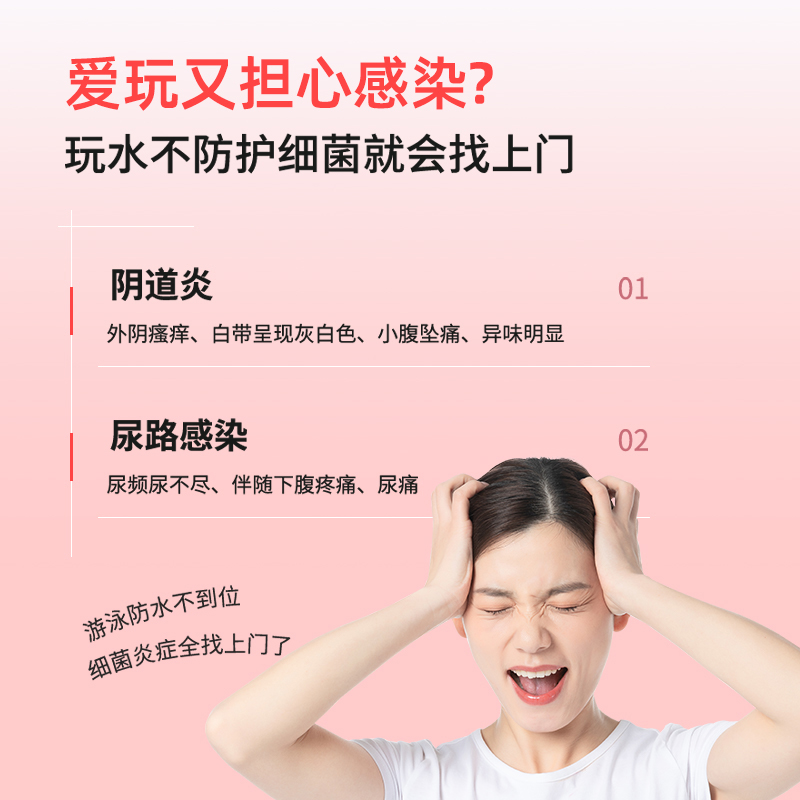 医用泡温泉私密贴：女生游泳私处防护无忧，防感染神器