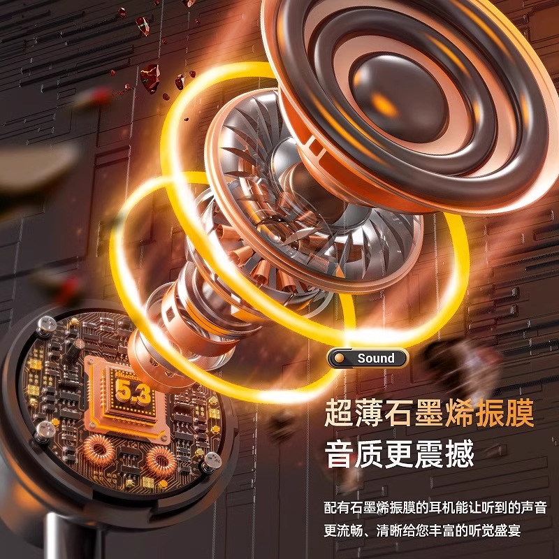 挂脖式蓝牙降噪耳机，运动健身必备神器，续航超长，音质爆棚！