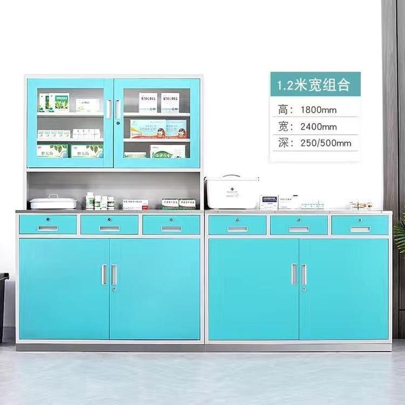 西药柜诊所必备神器：医用钢制治疗室处置台，口腔医院药品柜多层配药台操作台大揭秘！