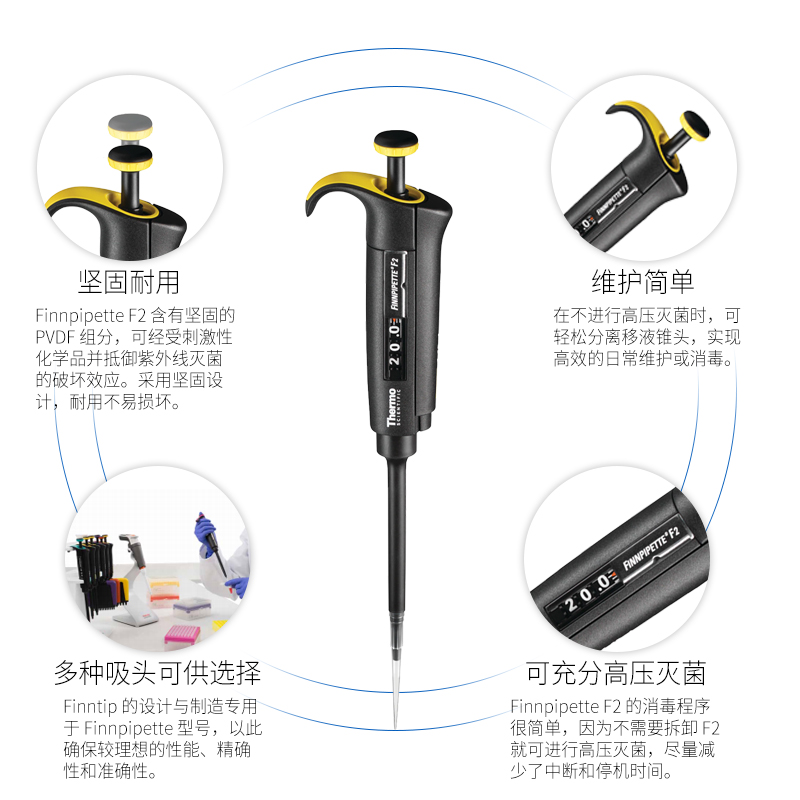 Thermo赛默飞Finnpipette F2：实验室必备神器，揭秘可整支灭菌的秘密！