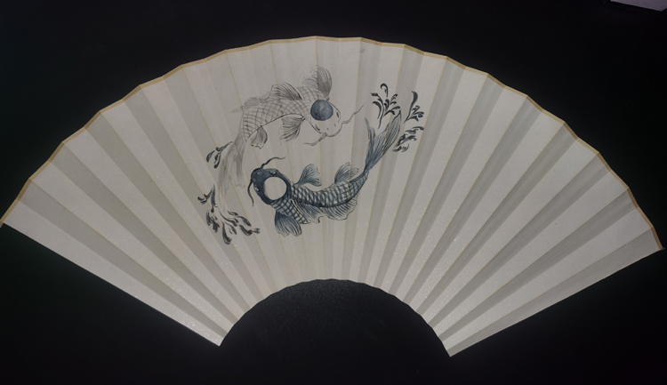 手绘扇面国画花鸟鱼反面书法苏工超薄扇面文玩折扇：如何定制专属艺术品？