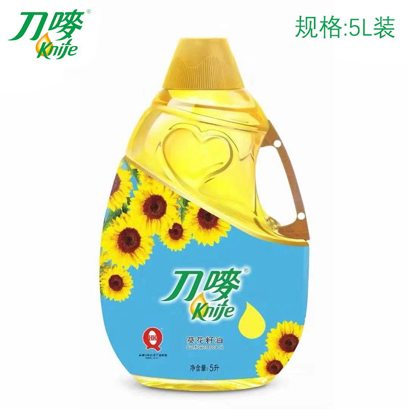 刀唛葵花籽油5L装：家庭厨房里的葵香健康滋味，你值得拥有！