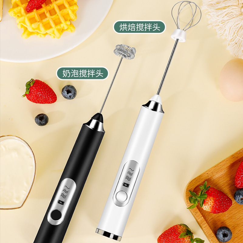 电动迷你打蛋器：烘焙新手必备神器，轻松打出绵密奶油蛋糕!