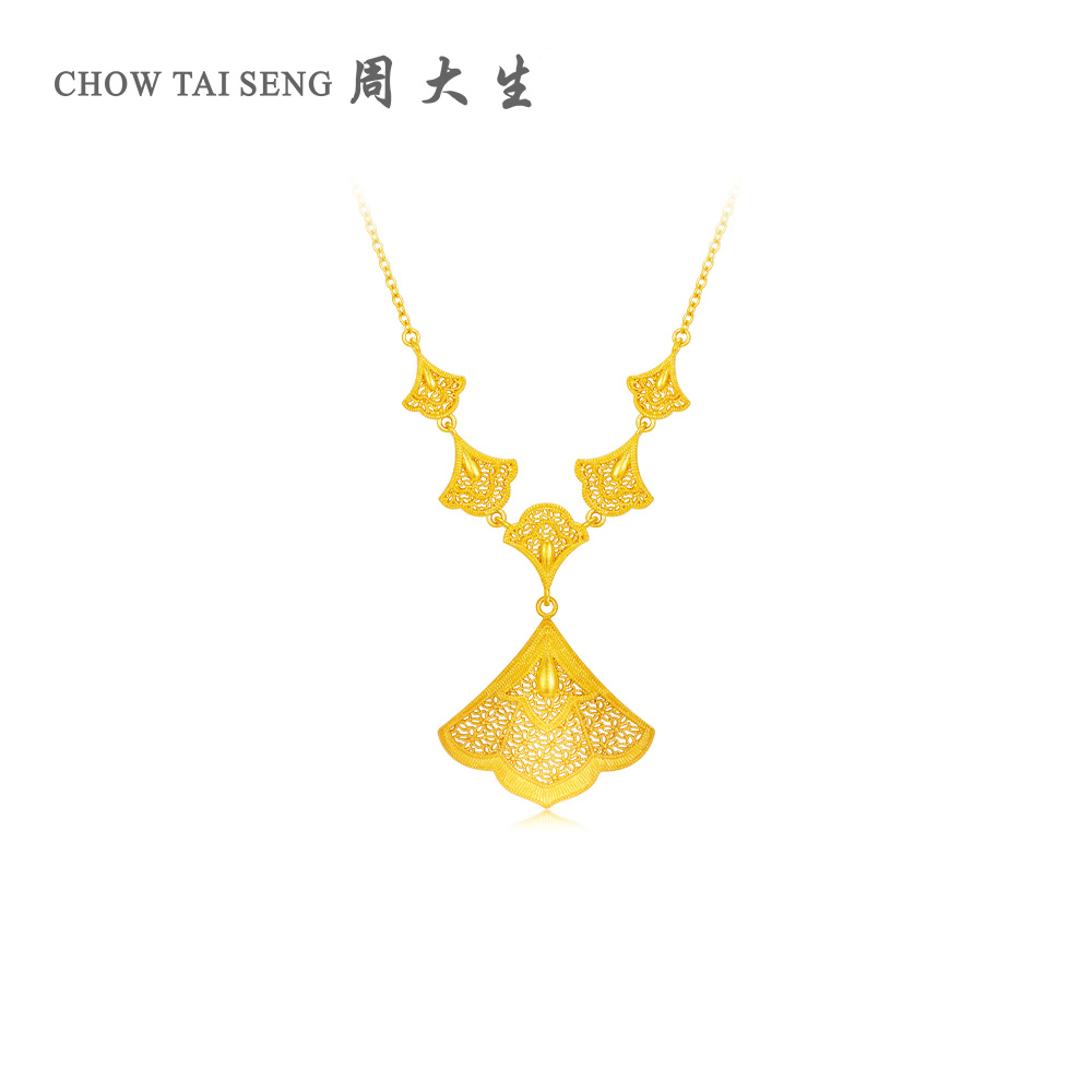 周大生黄金手链真的绝了！端午送礼王炸推荐，亮面古巴链太有范儿了