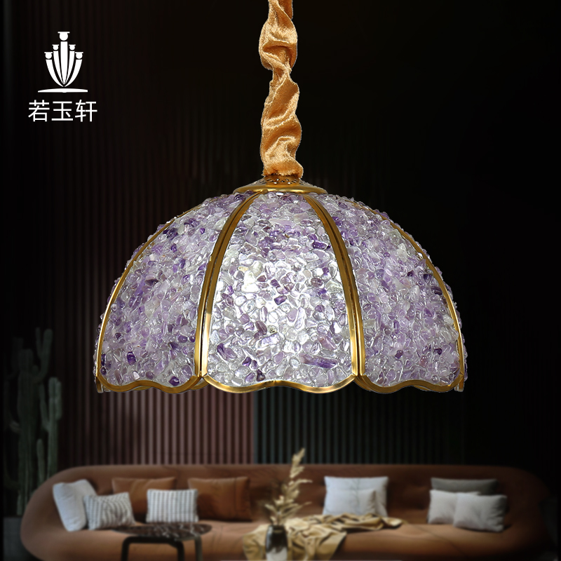 美式简约吊灯，点亮你的家！✨全铜设计，复古又时尚！
