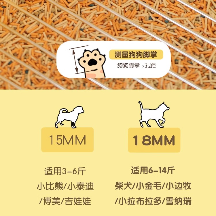 狗狗厕所：小型犬高围栏不锈钢狗砂盆，博美柯基的防踩屎神器！