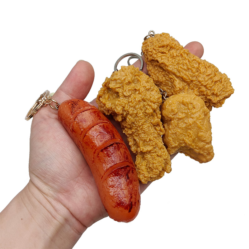 仿真汉堡假薯条模型炸鸡鸡翅，美食控必入的装饰新宠！