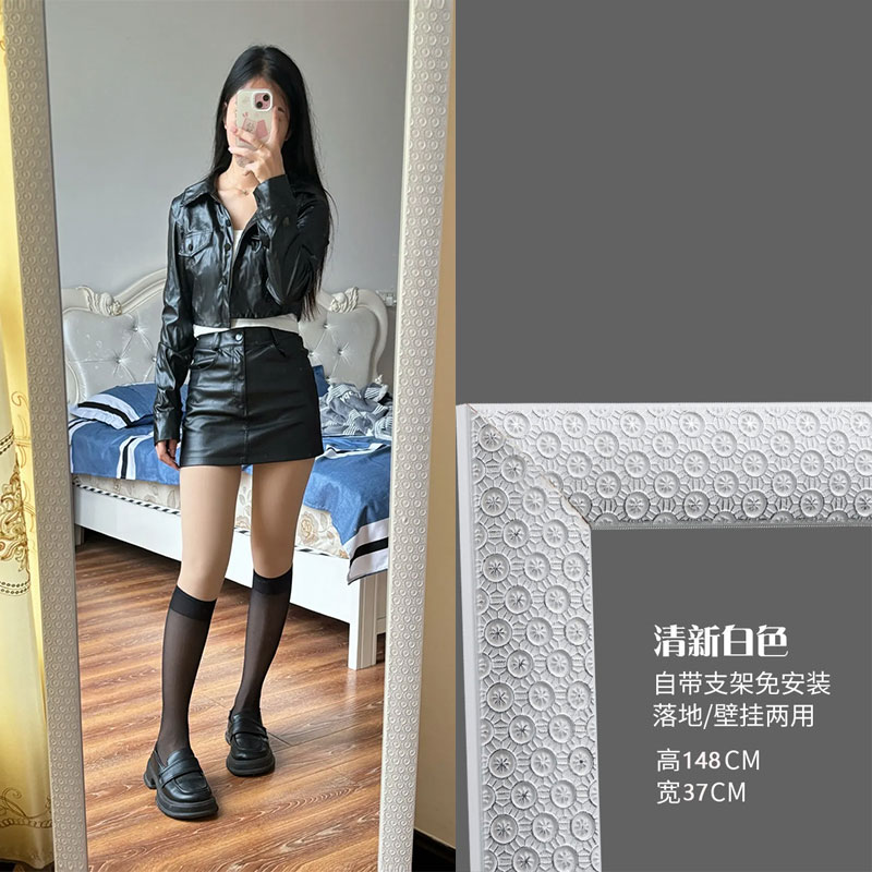 镜子拼接全身镜贴墙自粘！客厅秒变试衣间？这波不买真的亏大了！