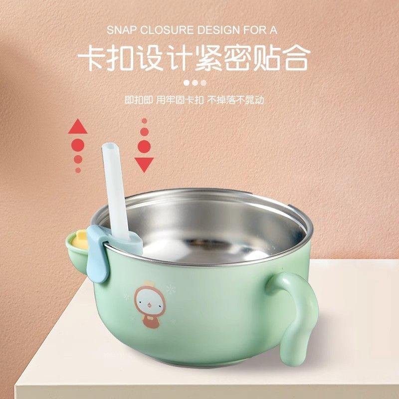 宝宝喝汤神器吸管配件带卡扣婴儿喝粥吸管碗儿童辅食硅胶喝水吸管，妈妈们的福音来啦！