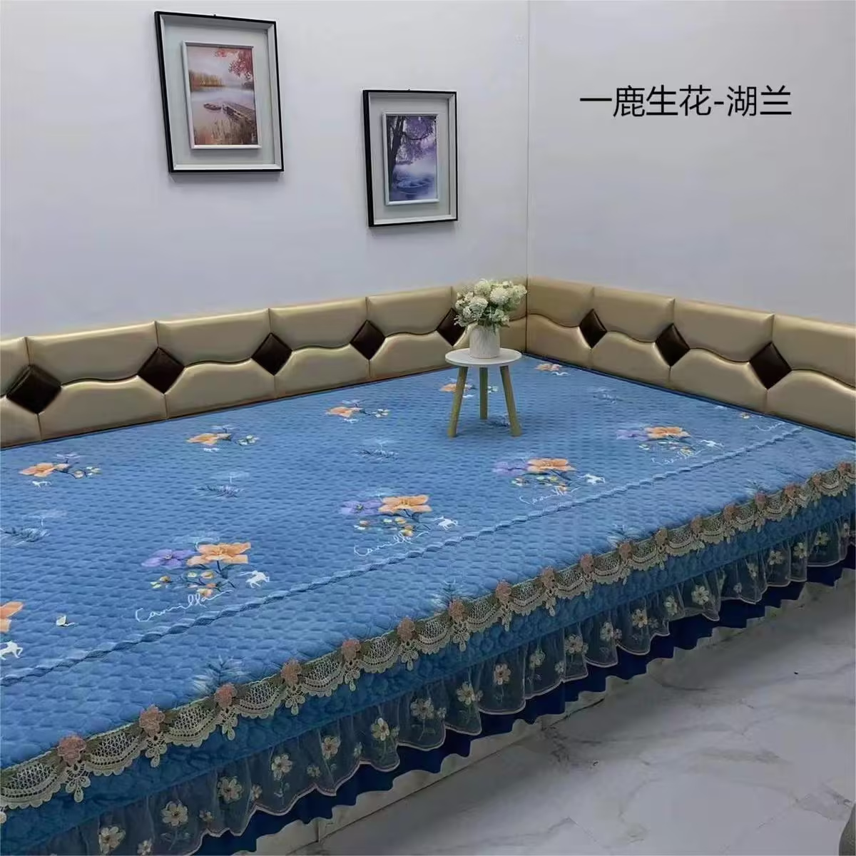 农村大炕必备！定做榻榻米床盖四季通用防滑夹棉炕垫，这波真的不冲亏麻了