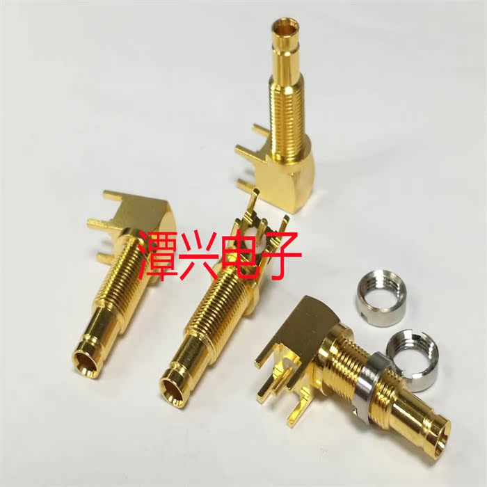 加长CC4-KWE射频同轴连接器：光端机插座新选择，PCB插板式75欧母弯头，完美适配你的设备！