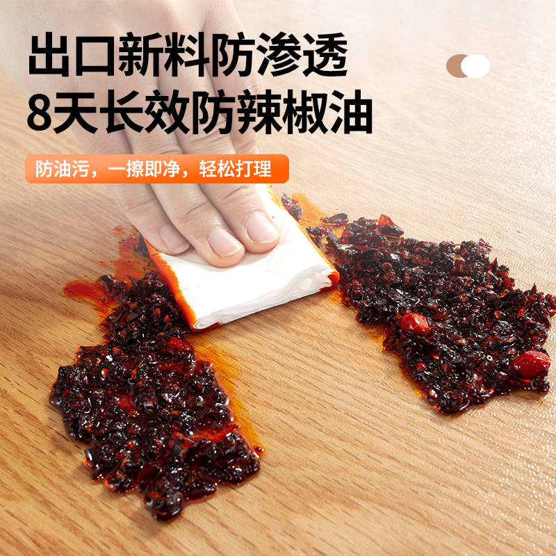 黑光软玻璃PVC桌布：厨房新宠，告别油腻日常！✨